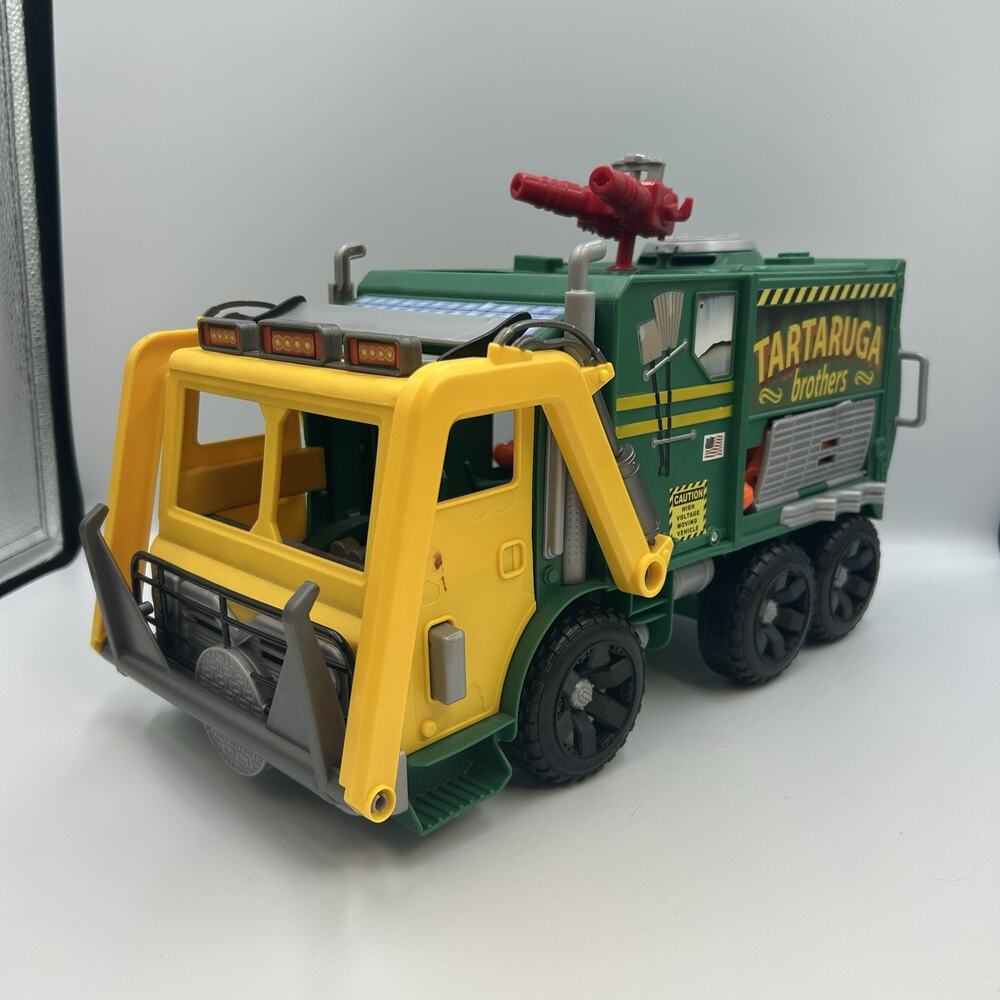 2015 Playmates TMNT Out of the Shadows Tartaruga Brothers Garbage Truck Toy Kids